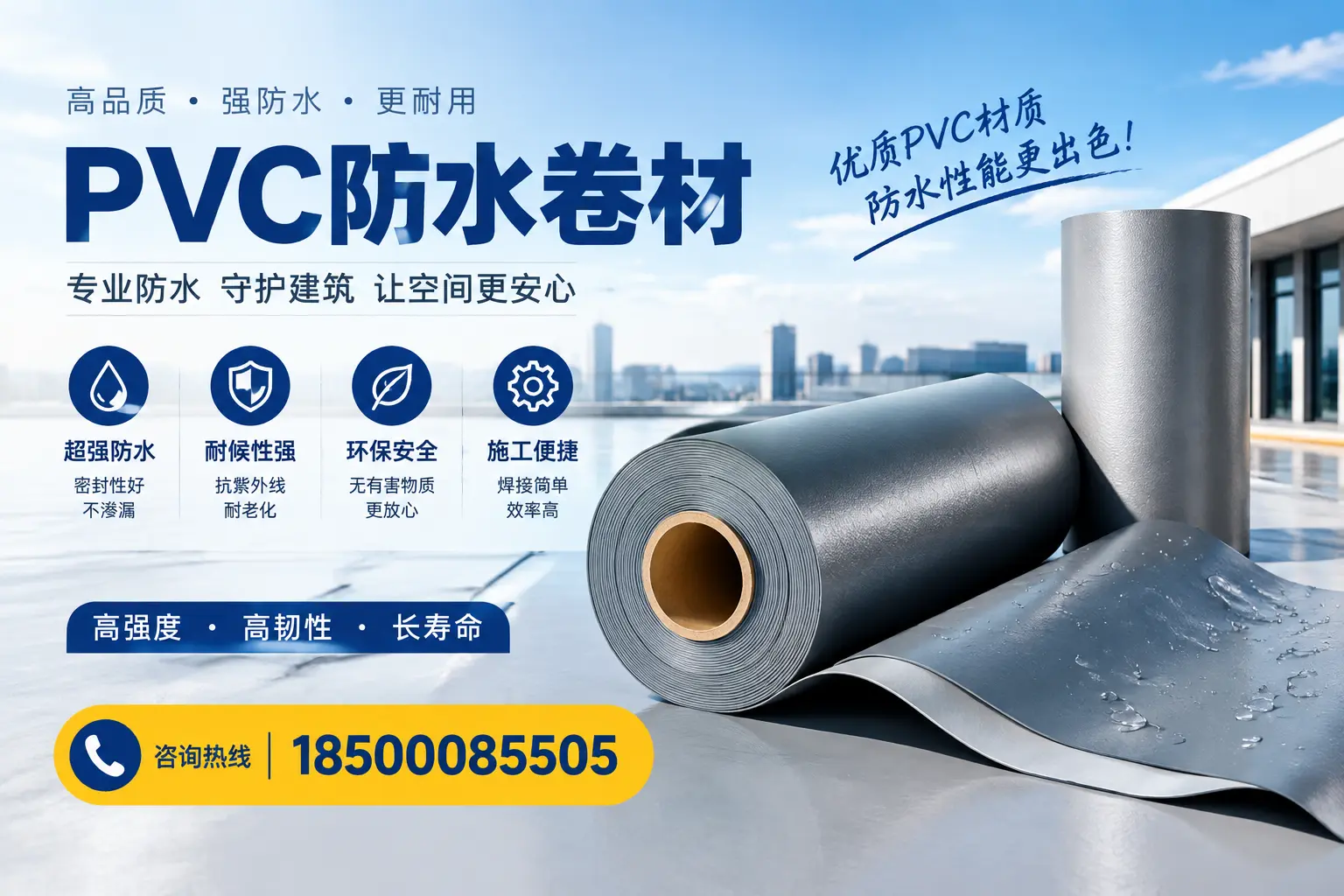 如何判断PVC防水卷材的质量优劣？铜陵选购技巧